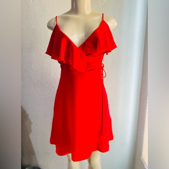Bebe red dress size 0 see pics for measurements - Picture 12 of 15